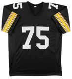Joe Greene Authentic Signed Black Pro Style Jersey BAS Witnessed #1W967209