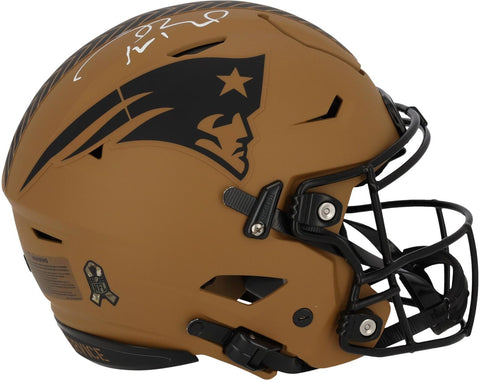 Tom Brady Patriots Signed Riddell 2023 Salute to Service Flex Authentic Helmet