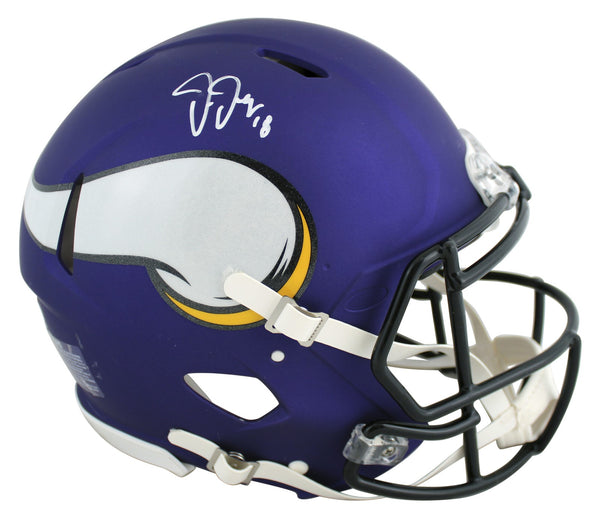 Vikings Justin Jefferson Signed Full Size Speed Proline Helmet BAS Witnessed