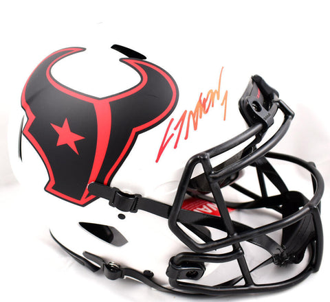 CJ Stroud Autographed Houston Texans F/S Lunar Speed Authentic Helmet - Fanatics
