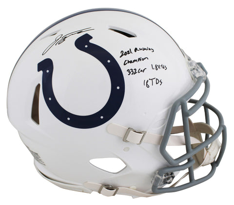 Colts Jonathan Taylor "2021 Stat" Signed F/S Speed Proline Helmet LE #1/28 FAN