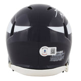 Vikings Fran Tarkenton "HOF 86" Signed 61-79 TB Speed Mini Helmet W/ Case BAS W