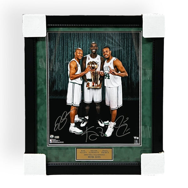 Paul Pierce Ray Allen Kevin Garnett Signed Autographed Framed Photo Fanatics NEP