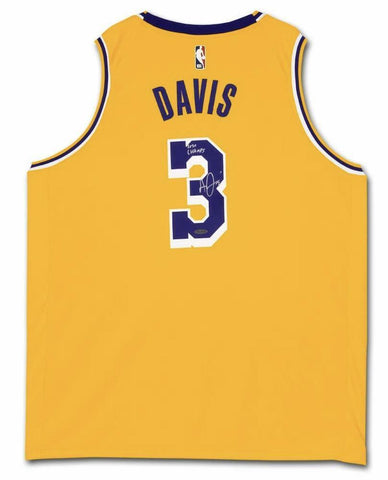 ANTHONY DAVIS Autographed "2020 Champs" Los Angeles Lakers Nike Jersey UDA