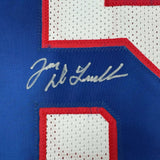 Autographed/Signed Joe DeLamielleure Buffalo White Football Jersey JSA COA