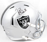 Tim Brown Autographed Raiders F/S Speed Helmet - Fanatics *Black