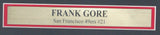 Frank Gore San Francisco 49ers Signed/Auto 16x20 Photo Framed Beckett 158961