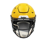 James Harrison Signed Pittsburgh Steelers Custom Speed Flex Auth Yellow Helmet