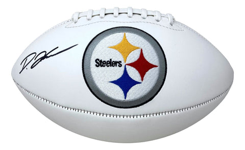 Diontae Johnson Signed Pittsburgh Steelers Logo Football BAS