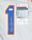 Vince Coleman Signed New York Mets Jersey (JSA COA) Rookie of the Year 1985 / CF