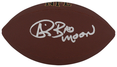 Andre Rison Signed Wilson Super Grip F/S NFL Football w/Bad Moon -(SCHWARTZ COA)