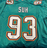Ndamukong Suh Signed Miami Dolphins Jersey (Beckett) 2010 #2 Overall Draft Pk DT