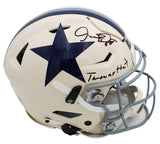 Dez Bryant Signed Dallas Cowboys SpeedFlex Authentic Retro NFL Helmet-Throw X