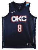 Thunder Jalen Williams Signed 2025 Navy Nike City Edition Swingman Jersey JSA