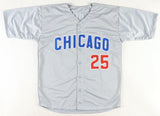 Derrek Lee Signed Chicago Cubs Gray Road Jersey Multiple Inscriptions (Beckett)