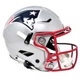Julian Edelman Patriots Signed Career Stats Insc Authentic SpeedFlex Helmet JSA