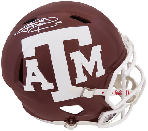 Johnny Manziel Signed Texas A&M Maroon Riddell F/S Speed Replica Helmet (SS COA)
