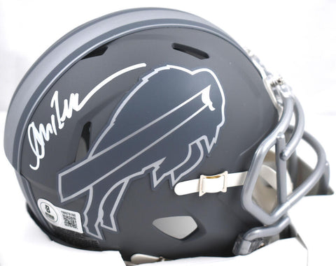 Andre Reed Autographed Buffalo Bills Slate Speed Mini Helmet - Beckett W Holo