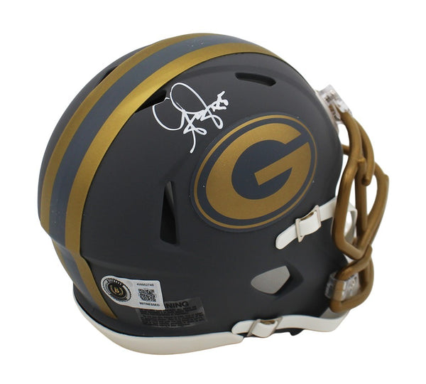Greg Jennings Signed Green Bay Packers Speed Slate NFL Mini Helmet