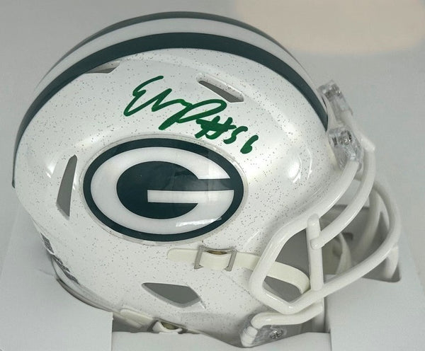 Packers Linebacker EDGERRIN COOPER Signed Riddell WHITE Mini Helmet AUTO - BAS