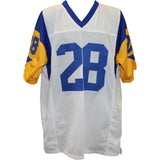 Marshall Faulk Autographed/Signed Pro Style XL Jersey TB White Beckett W 58509