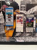 Pittsburgh Steelers 6-Time Super Bowl Champions Replica Ticket Collage -- Framed
