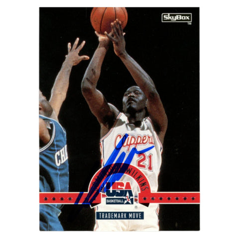 Dominique Wilkins Autographed 1994 Skybox #35 Trading Card Beckett 54137