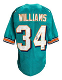 Ricky Williams Signed Custom Teal Pro-Style Football Jersey BAS ITP