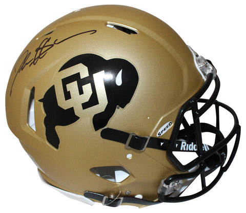 Deion Sanders Signed University of Colorado Buffs Authentic Helmet BAS 40453