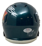 Saquon Barkley Signed Eagles Super Bowl 59 LIX Mini Helmet PSA/DNA w/ Case