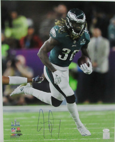 Jay Ajayi Super Bowl LII 52 Eagles Autographed/Signed 16x20 Photo JSA 135537