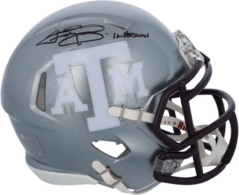 Johnny Manziel Texas A&M Aggies Signed Riddell Flash Mini Helmet w/Heisman Insc