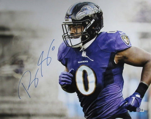 Roquan Smith Autographed 16x20 Photo Baltimore Ravens Beckett 184956