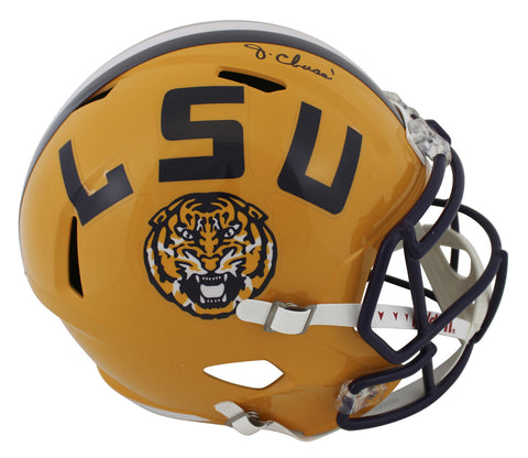 LSU Ja'Marr Chase Authentic Signed Full Size Speed Rep Helmet BAS Witnessed