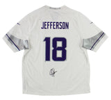Justin Jefferson Signed Minnesota Vikings Nike Alternate White NFL Jersey