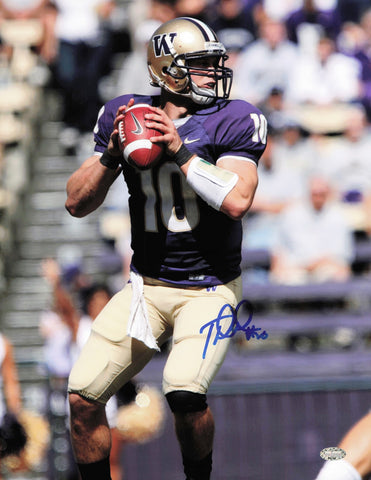 Jake Locker Autographed Signed 11x14 Photo Washington Huskies MCS Holo #64142