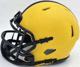 HINES WARD AUTOGRAPHED STEELERS GOLD RAVE MINI HELMET BECKETT WITNESS 241388