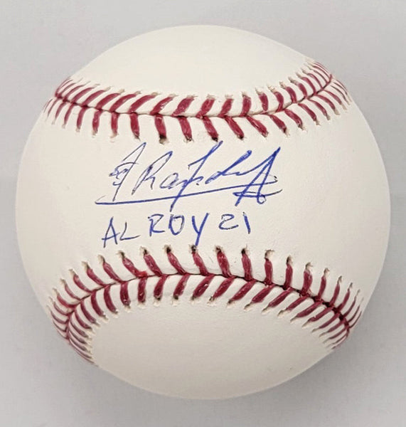 Randy Arozarena Signed Mariners Rays MLB Baseball W/ AL ROY 21 Beckett Witnessed