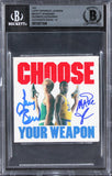 Larry Bird & Magic Johnson Signed 3x3 Converse Weapon Shoe Tag Auto 10! BAS Slab