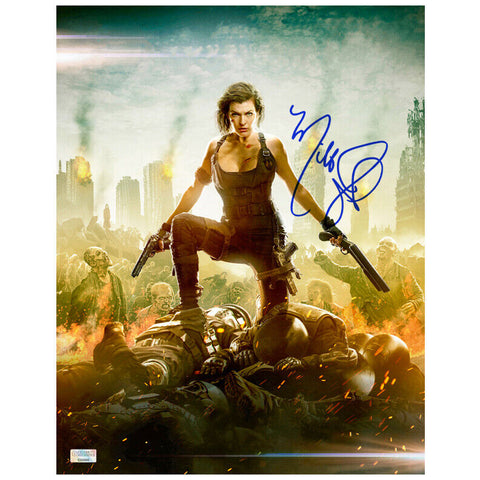 Milla Jovovich Autographed Resident Evil: The Final Chapter Assault 11x14 Photo