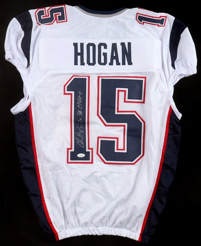 Chris Hogan Signed New England Patriots Pro Cut Jersey Insc. "2X SB CHAMP" (JSA)