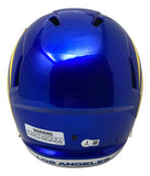 Davante Adams Signed Los Angeles Rams Full Size Replica Speed Helmet BAS