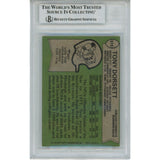 Tony Dorsett Autographed 1978 Topps ROY HOF Slabbed Trading Card Beckett 45934