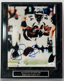 Shannon Sharpe Autographed Denver Broncos 8x10 Photo with Plaque JSA COA