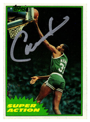 Cedric Maxwell Signed Celtics 1981-82 Topps Basketball Card #107 -(SCHWARTZ COA)
