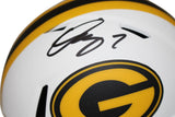 Quay Walker Autographed Green Bay Packers Lunar Mini Helmet Beckett 38205