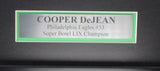 Cooper DeJean Philadelphia Eagles Autographed Jersey Framed Fanatics 199977