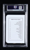 Gary Player Signed Augusta National Golf Club Score Card (PSA Encapsulated)