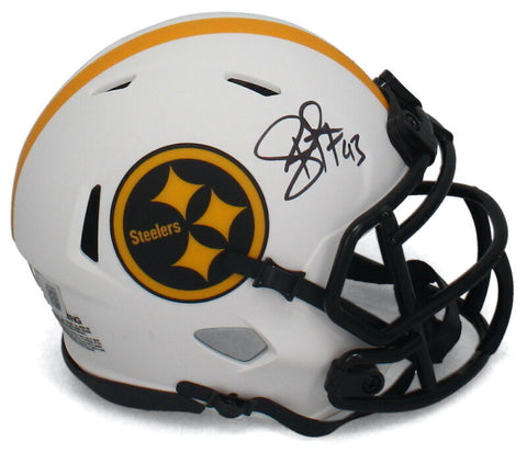Troy Polumalu Autographed Steelers Lunar Eclipse Speed Mini Helmet Beckett