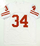 Ricky Williams Autographed White College Style Jersey W/ HT 98- JSA W Auth *4Acr